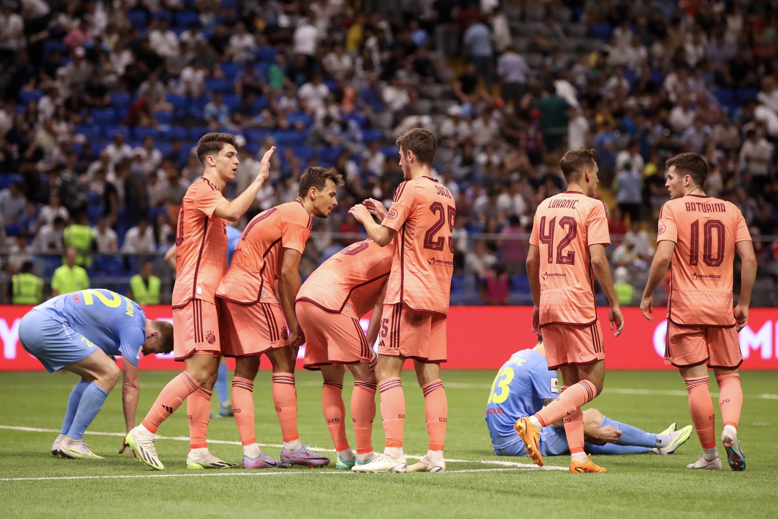 02.08.2023., Astana Arena, Astana, Kazahstan - Uzvratna utakmica 2. pretkola UEFA Lige prvaka, Astana - GNK Dinamo. Photo: Goran Stanzl/PIXSELL