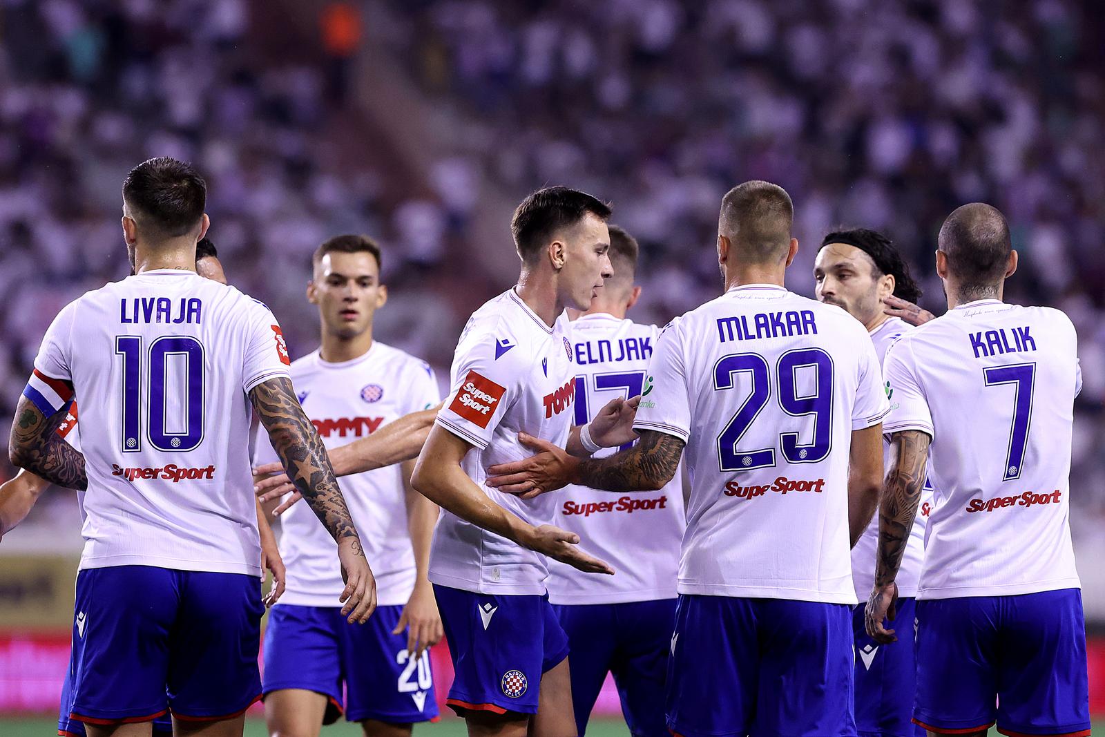 13.08.2023., Gradski stadion Poljud, Split - SuperSport HNL, 04. kolo, HNK Hajduk - NK Slaven Belupo.  Photo: Ivana Ivanovic/PIXSELL