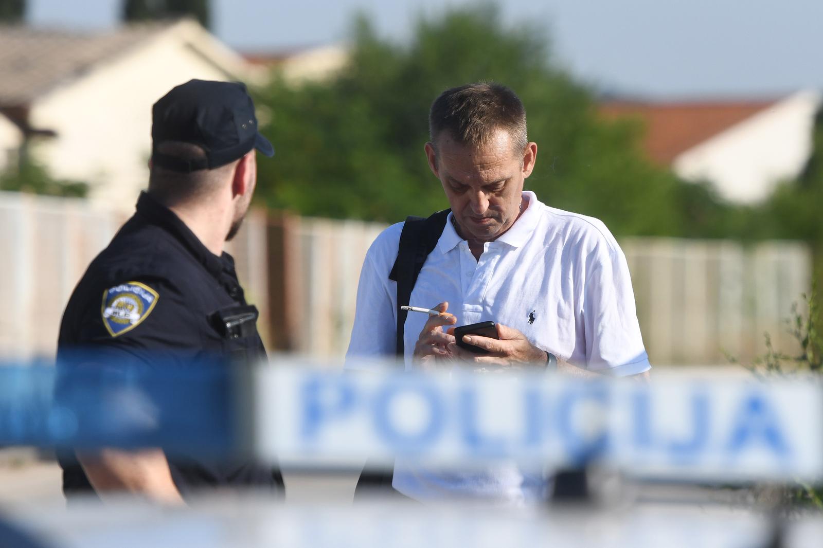 03.07.2023., Sibenik - Radnici blokirali  ulazak direktoru Robertu Miljkovicu   u tvrtku Cesta Sibenik. Robert Miljkovic. Photo: Hrvoje Jelavic/PIXSELL