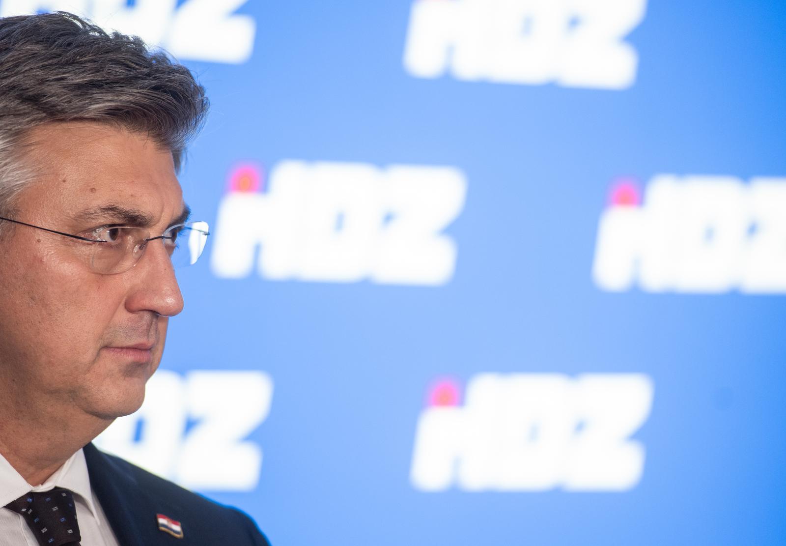 7.11.2023., Zagreb - Premijer Andrej Plenkovic dao je izjavu za medije nakon sjednice sireg Predsjednistva stranke. Photo: Neva Zganec/PIXSELL