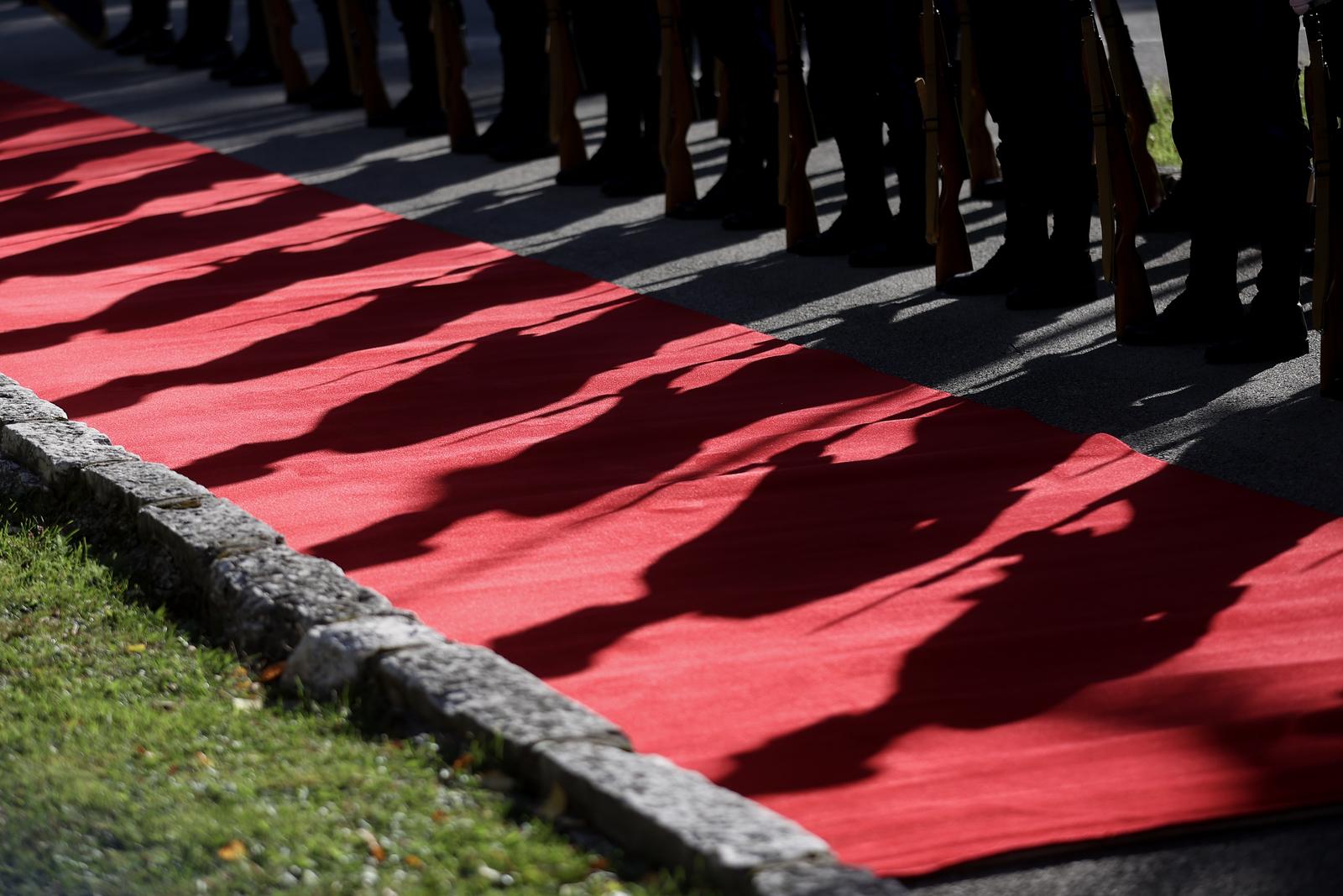 28.09.2023., Sarajevo, Bosna i Hercegovina - Ministar obrane BiH Zukan Helez, primio je u posjetu ministra obrane Republike Hrvatske Marija Banozica. Photo: Armin Durgut/PIXSELL