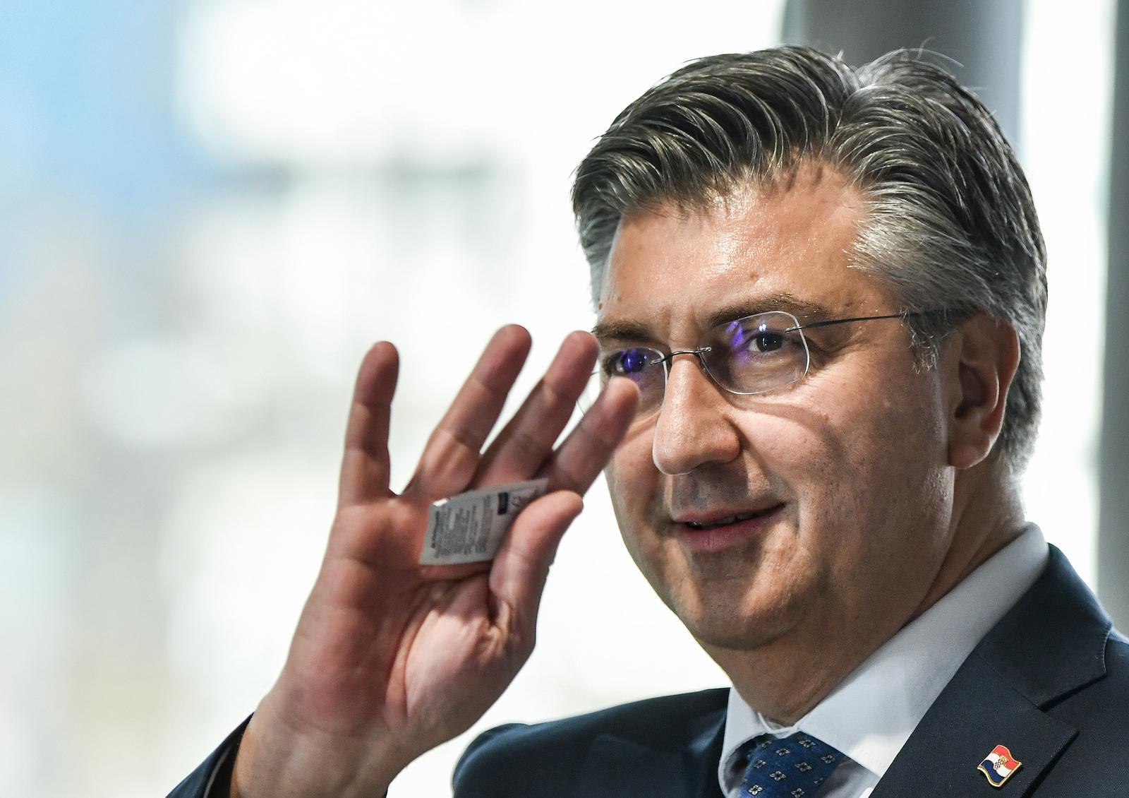 22.12.2023., Zagreb -  Predsjednik Vlade Andrej Plenkovic predsjedao je na 8. sjednici Vijeca za demografsku revitalizaciju Republike Hrvatske. Izjave nakon Vijeca. Andrej Plenkovic. Photo: Josip Regovic/PIXSELL