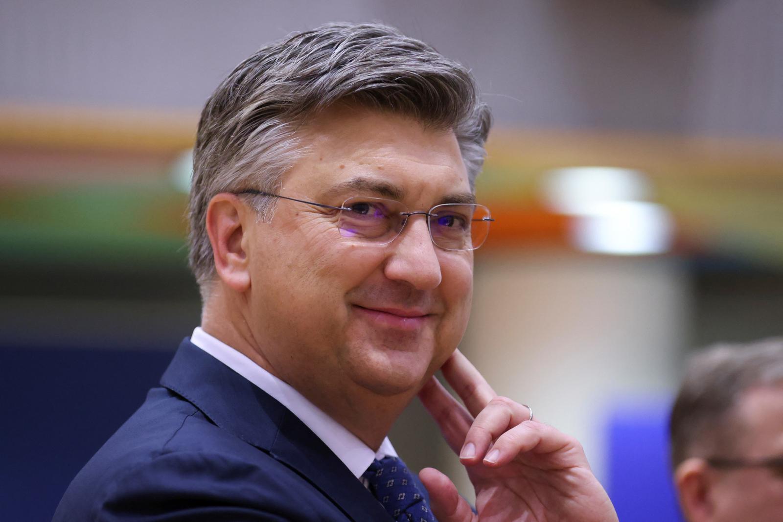 Croatia's Prime Minister Andrej Plenkovic attends a European Union and Western Balkans leaders' summit, in Brussels, Belgium December 13, 2023. REUTERS/Johanna Geron Photo: JOHANNA GERON/REUTERS