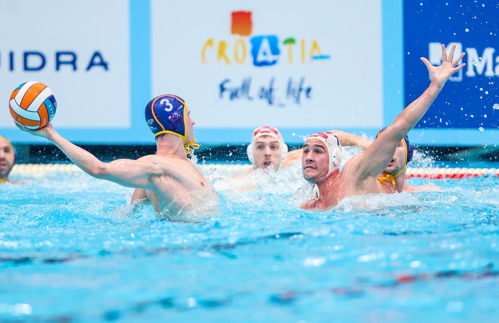 16.01.2024.., bazen na Mladosti, Zagreb - LEN 36. Europsko prvenstvo u vaterpolu, finale, Hrvatska - Spanjolska. Photo: Sanjin Strukic/PIXSELL