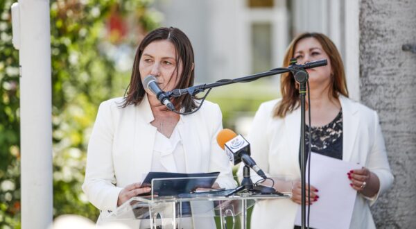 20.05.2022., Lobor - Otkrivanje spomen biste prvom hrvatskom predsjedniku Franji Tudjmanu povodom 100. godisnjice rodjenja Photo: Slavko Midzor/PIXSELL