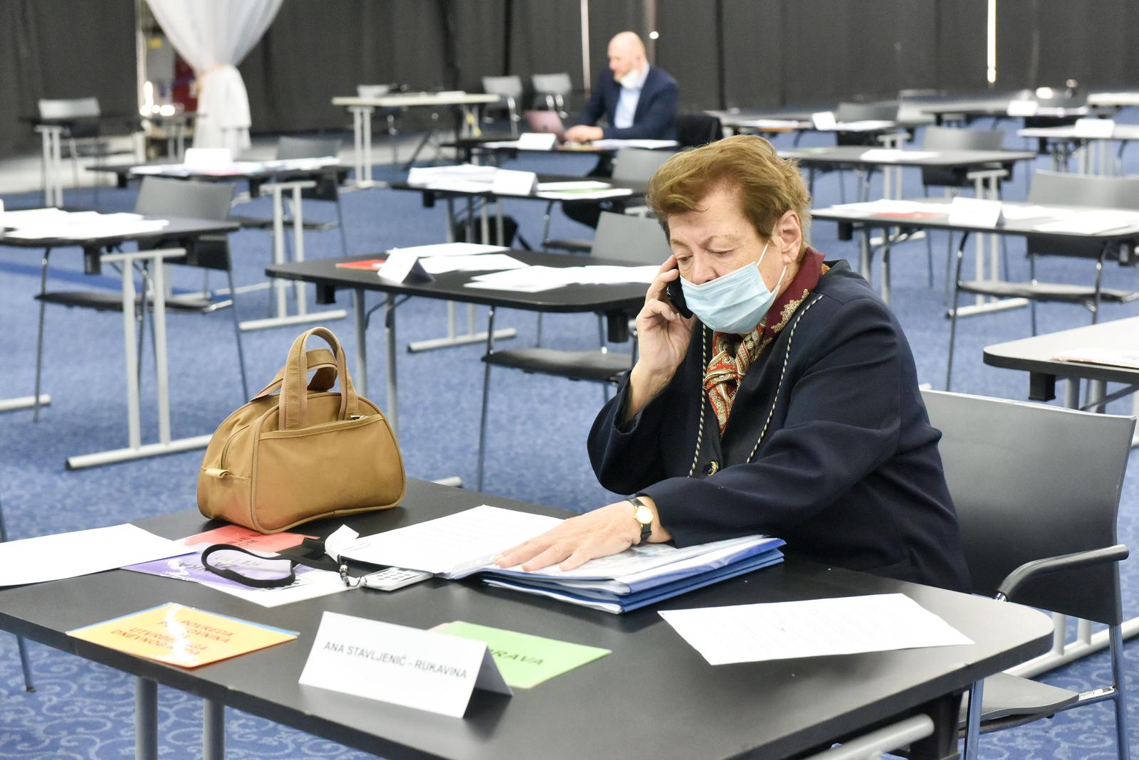 22.03.2021., Zagreb - U Kongresnoj dvorani Zagrebackog velesajma nastavljena je 40. sjednica Gradske skupstine Grada Zagreba. Ana Stavljenic Rukavina Photo: Davorin Visnjic/PIXSELL