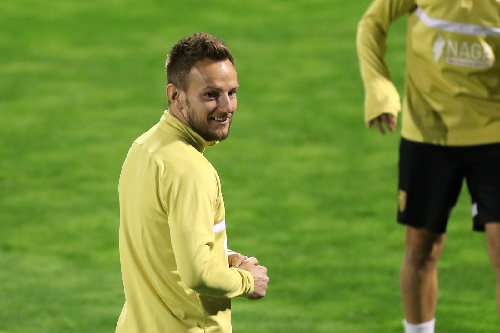 23.02.2022., Zagreb - Igraci FC Sevilla odradili su trening na stadionu Maksimir uoci sutrasnje uzvratne utakmice sesnaestine finala Europa lige protiv GNK Dinamo. Ivan Rakitic Photo: Luka Stanzl/PIXSELL