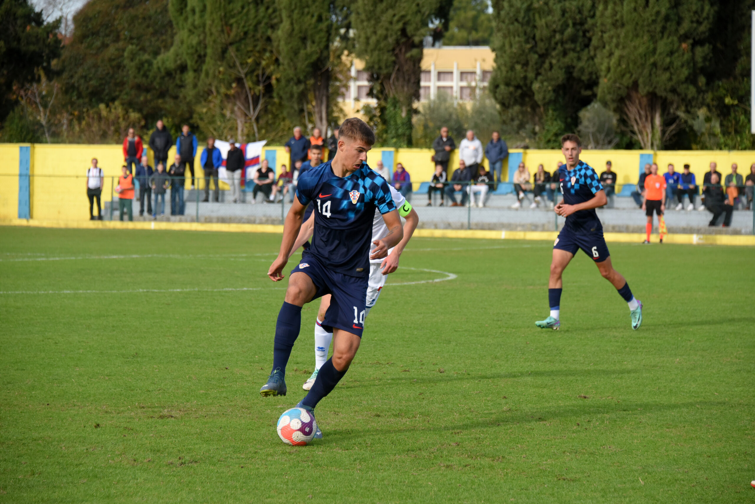 18.11.2023., stadion Valbruna, Rovinj - Kvalifikacije za UEFA U-19 Europsko prvenstvo, Hrvatska - Farski otoci. Luka Vuskovic Photo: Sasa Miljevic/PIXSELL