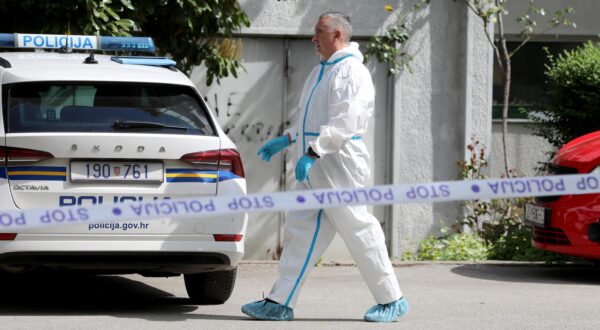 05.04.2024., Zagreb - Jutros je oko 8:20 sati u stanu na Srednjacima pronadjeno je tijelo zene. Policija je izvijestila da je smrt posljedica kaznenog djela.  Ocevid je u tijeku. Photo: Robert Anic/PIXSELL