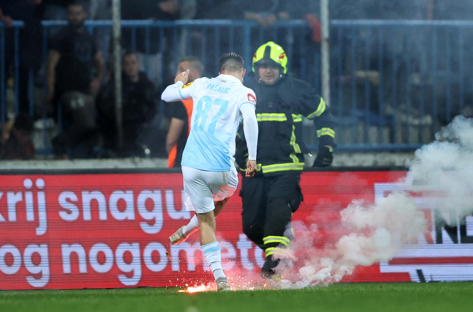 28.04.2024., Zagreb - Gradski stadion u Kranjcevicevoj. SuperSport HNK, 32. kolo, NK Lokomotiva - HNK Rijeka. Photo: Sanjin Strukic/PIXSELL