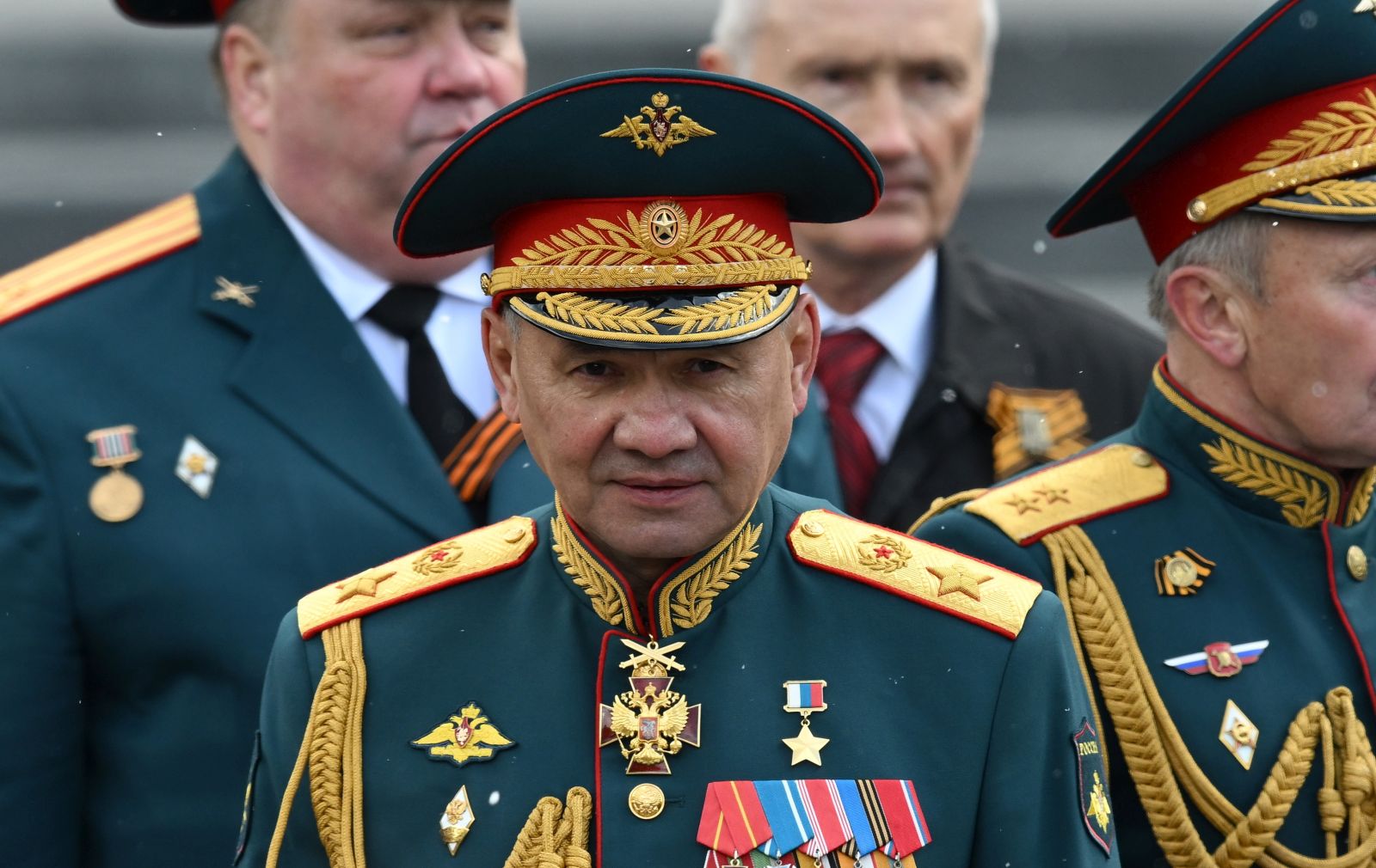 epa11335991 (FILE) - Russian Defence Minister Sergei Shoigu looks on after a wreath laying ceremony at the Tomb of the Unknown Soldier in Alexander Garden on Victory Day, which marks the 79th anniversary of the victory over Nazi Germany in World War Two, in Moscow, Russia, 09 May 2024 (reissued 12 May 2024). Shoigu is to be appointed Secretary of the Security Council of the Russian Federation, according to a decree signed by Russian President Putin, the Kremlin press service announced on 12 May 2024. Putin presented the Federation Council for consultations with the candidacy of Andrei Removich Belousov for the post of Minister of Defense and Sergei Lavrov for the post of head of the Ministry of Foreign Affairs, Russia's upper house of parliament said on telegram. The Federation Council is expected to meet on 14 May 2024 to hold consultations on the president's nominations. The reshuffle came as Putin started his fifth presidential term.  EPA/MAKSIM BLINOV/SPUTNIK/KREMLIN / POOL MANDATORY CREDIT