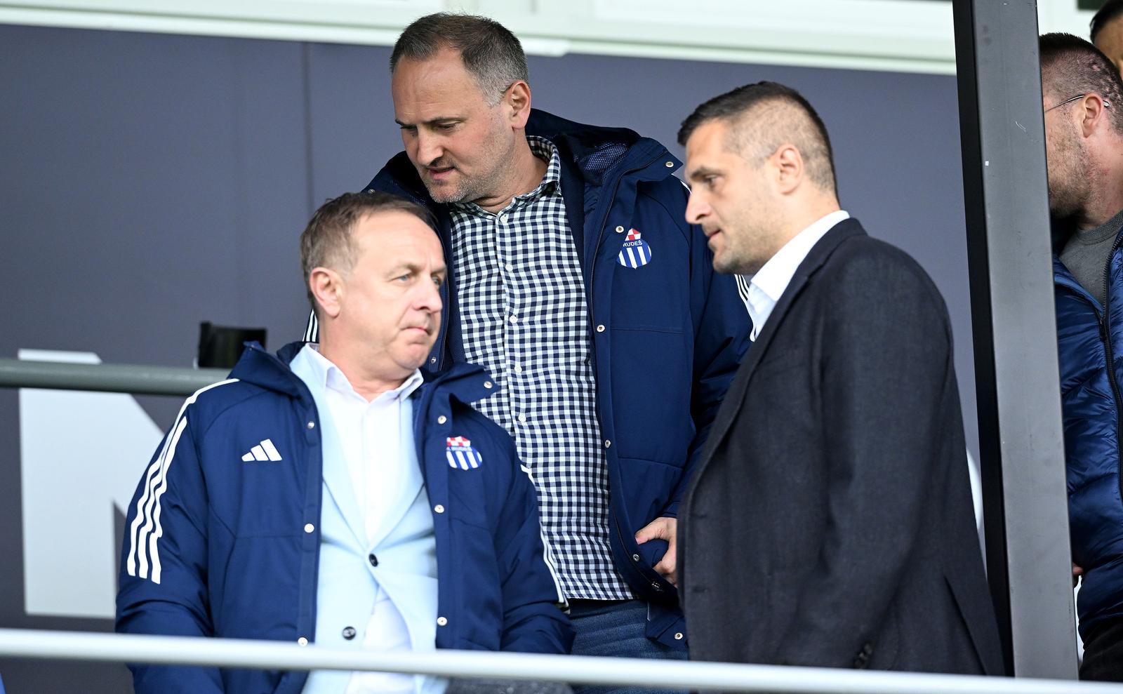 03.05.2024., Zagreb - SC Rudes, SuperSport HNL, 33. kolo, NK Rudes - NK Istra. Josip Simunic, Stipe Condric Photo: Marko Lukunic/PIXSELL