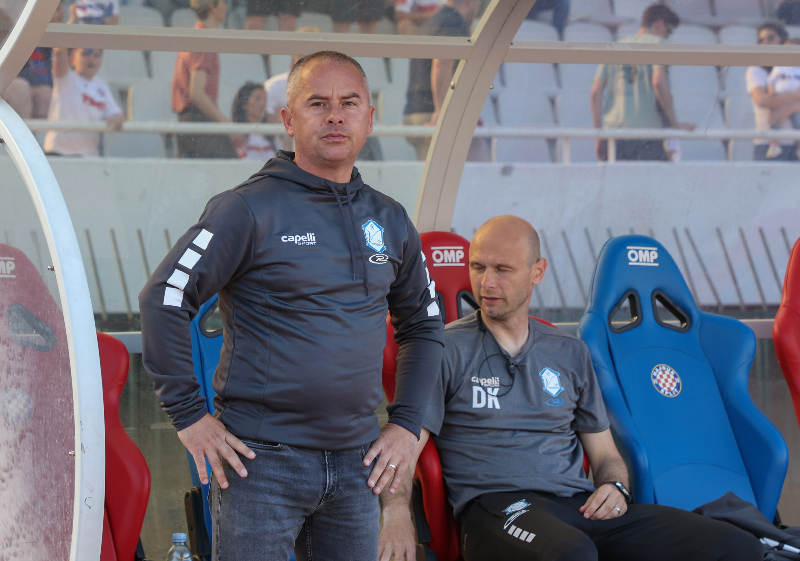 05.05.2024., stadion Poljud, Split - SuperSport HNL, 33. kolo, HNK Hajduk - NK Varazdin. trener Varazdina Nikola Safaric Photo: Ivana Ivanovic/PIXSELL