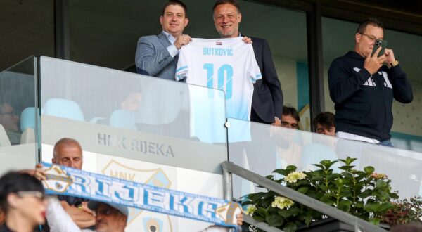 05.05.2024., stadion HNK Rijeka, Rijeka - SuperSport HNL, 33. kolo, HNK Rijeka - GNK Dinamo. Oleg Butkovic i Gordan Jandrokovic.
 Photo: Nel Pavletic/PIXSELL