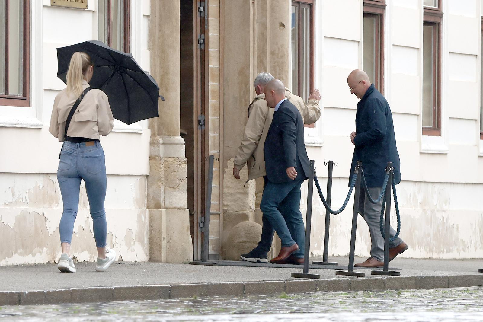 08.05.2024., Zagreb - U Banskim dvorima nastavljeni su pregovori HDZ-a i Domovinskog pokreta o formiranju koalicijske Vlade. Photo: Patrik Macek/PIXSELL