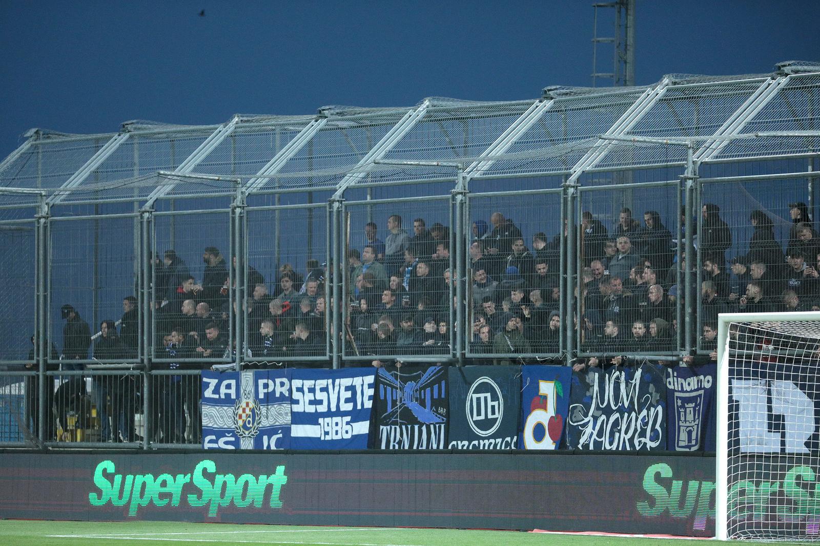 10.04.2022., stadion Rujevica, Rijeka - Hrvatski telekom Prva liga, 30. kolo, HNK Rijeka - GNK Dinamo. Navijaci Dinama Bad Blue Boysi. Photo: Nel Pavletic Goricki/PIXSELL