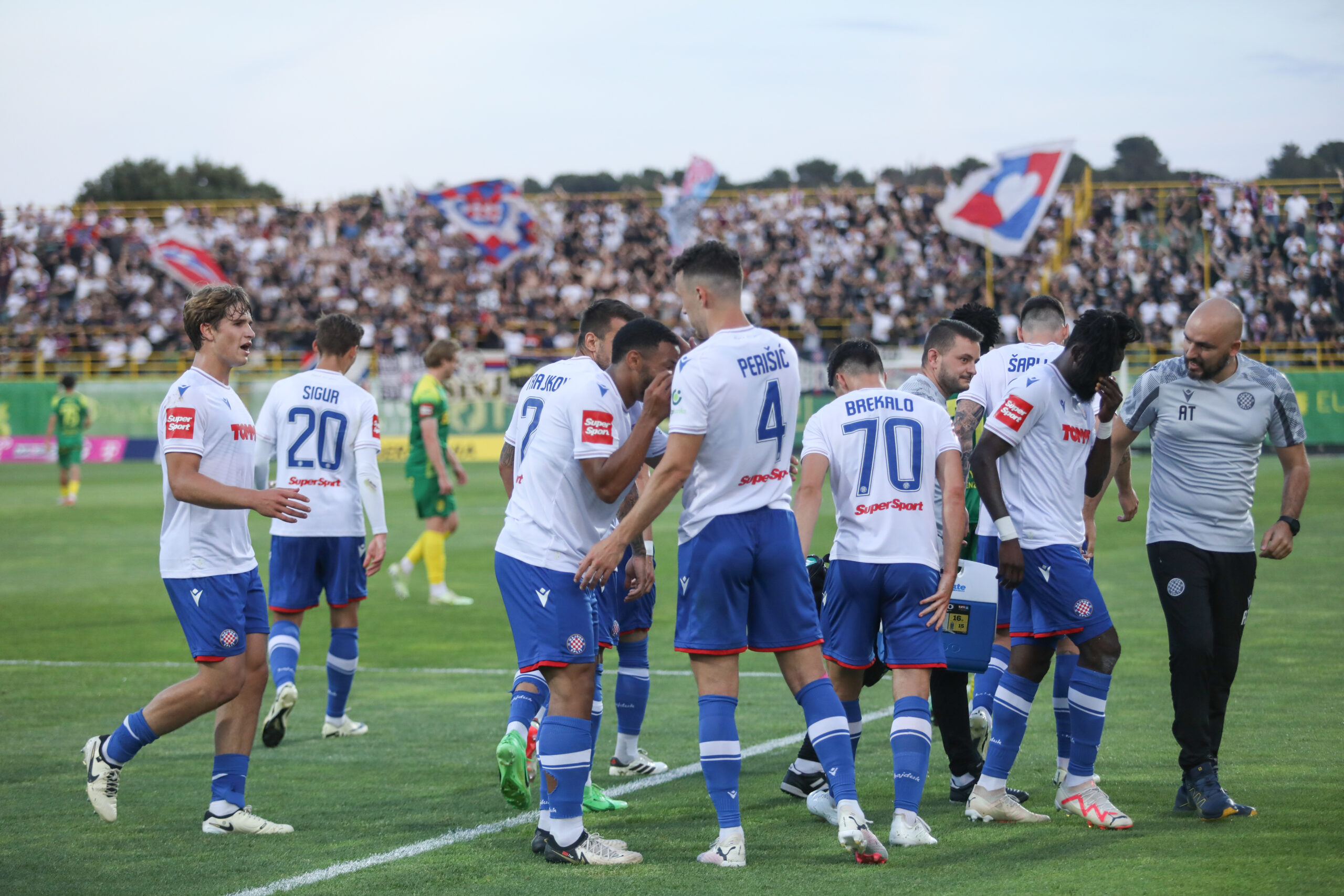 12.05.2024. Pula, stadion Aldo Drosina - Nogometna utakmica SuperSport HNL, 34. kolo, NK Istra 1961 - HNK Hajduk. 

 Photo: Luka Batelic/PIXSELL