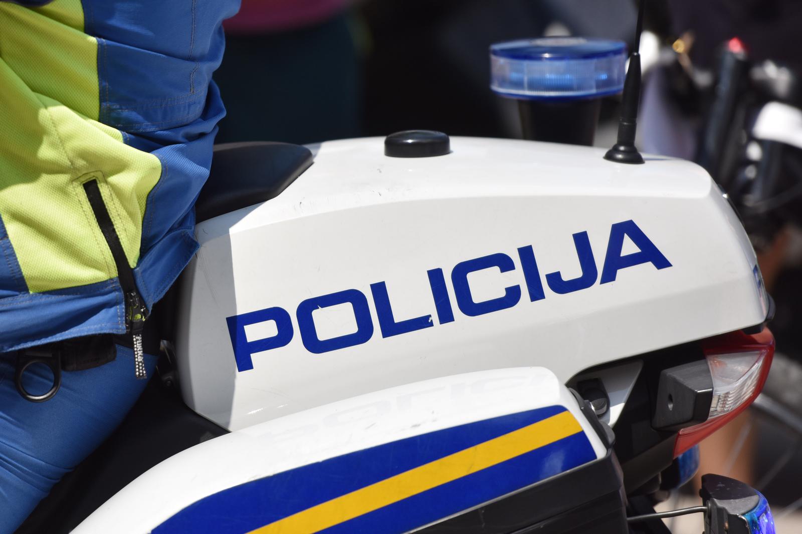 13.05.2018., Sibenik - Oznake na policijskim motorima. "nPhoto: Hrvoje Jelavic/PIXSELL