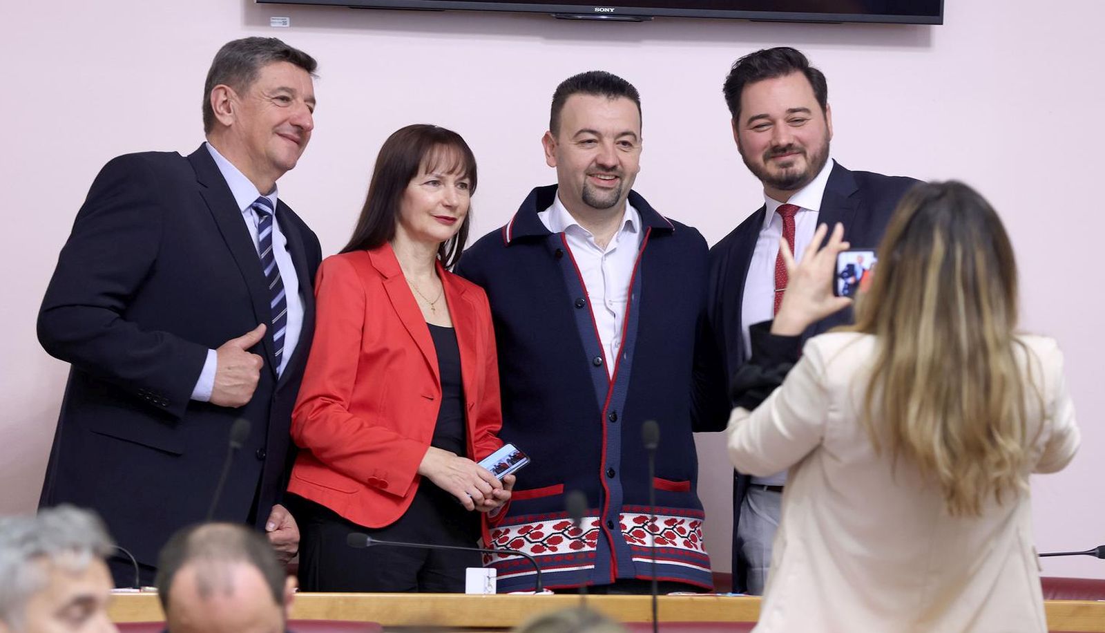 14.03.2024., Zagreb - U sabornici je pocelo glasovanje o raspravljenim tockama dnevnog reda medju kojima je i rasputanje Sabora. Photo: Patrik Macek/PIXSELL