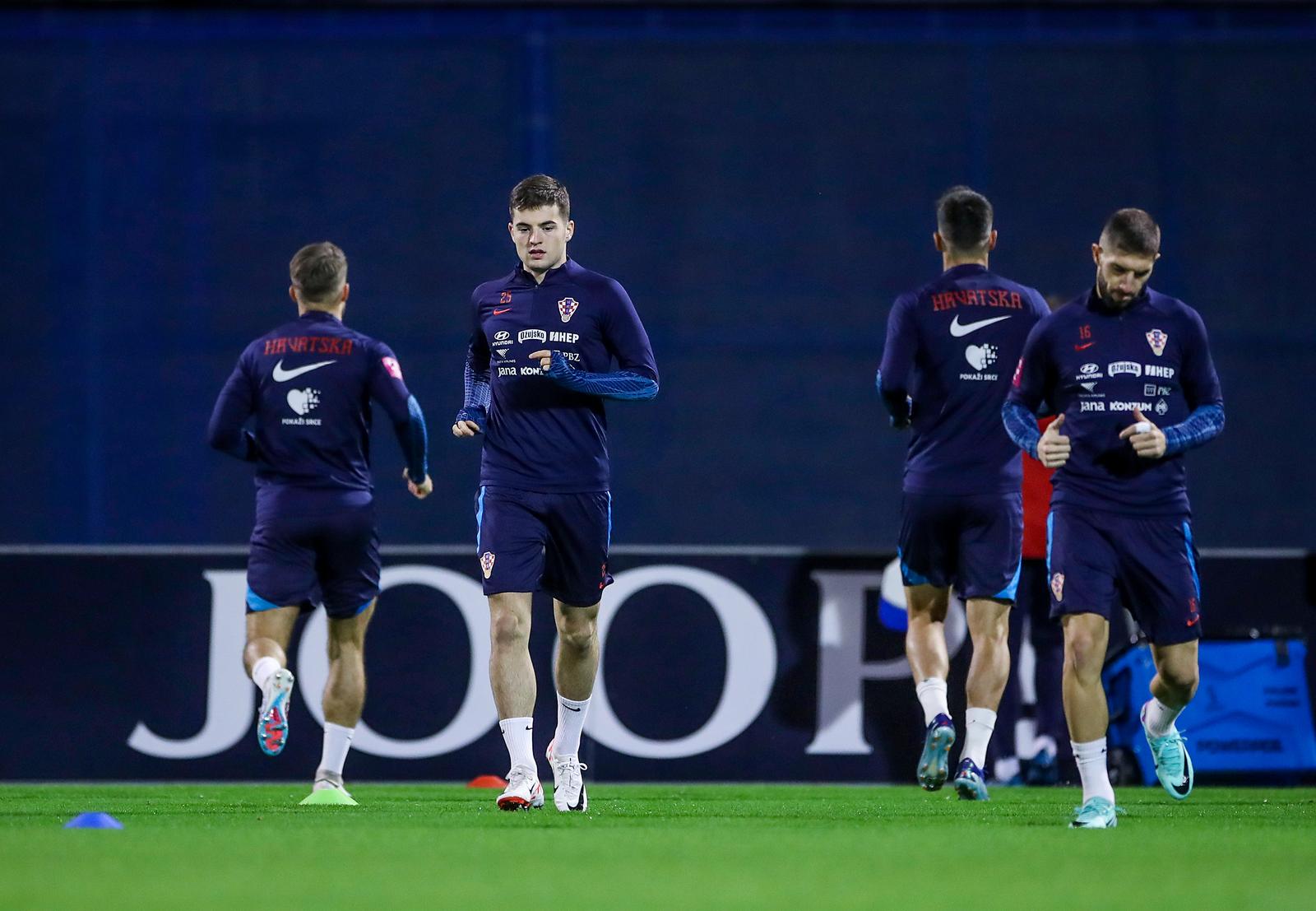 15.11.2023.., Zagreb - Nogometna reprezentacija odradila trening na glavnom terenu u Maksimiru uoci nogometne utakmice s Latvijom. Photo: Slavko Midzor/PIXSELL