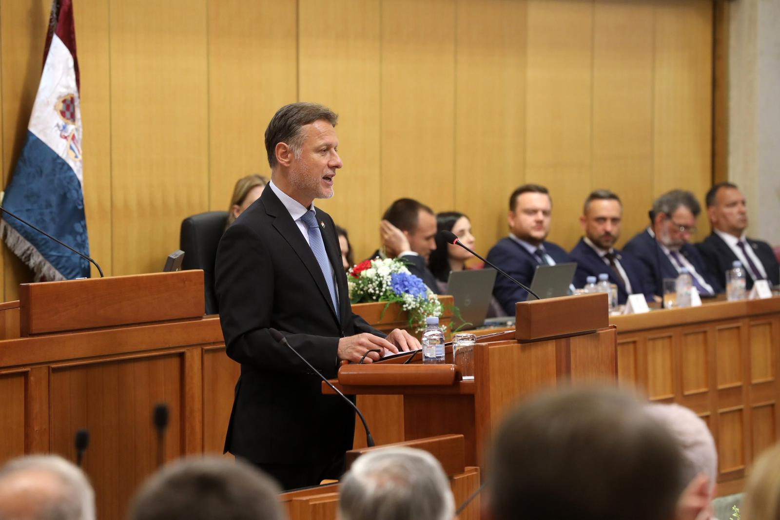 16.05.2024., Zagreb - Prvo zasjedanje Hrvatskog sabora u 11. sazivu. Photo: Robert Anic/PIXSELL