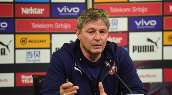 20, March, 2023, Stara Pazova - The press conference of the national football team coach Dragan Stojkovic was held at the FSS Sports Center in Stara Pazova. Dragan Stojkovic. Photo: Dusan Milenkovic/ATAImages

20, mart, 2023, Stara Pazova - Konferencija za medije selektora fudbalske reprezentacije Dragana Stojkovica odrzana je u Sportskom centru FSS u Staroj Pazovi. Photo: Dusan Milenkovic/ATAImages Photo: Dusan Milenkovic/ATA Images/PIXSELL