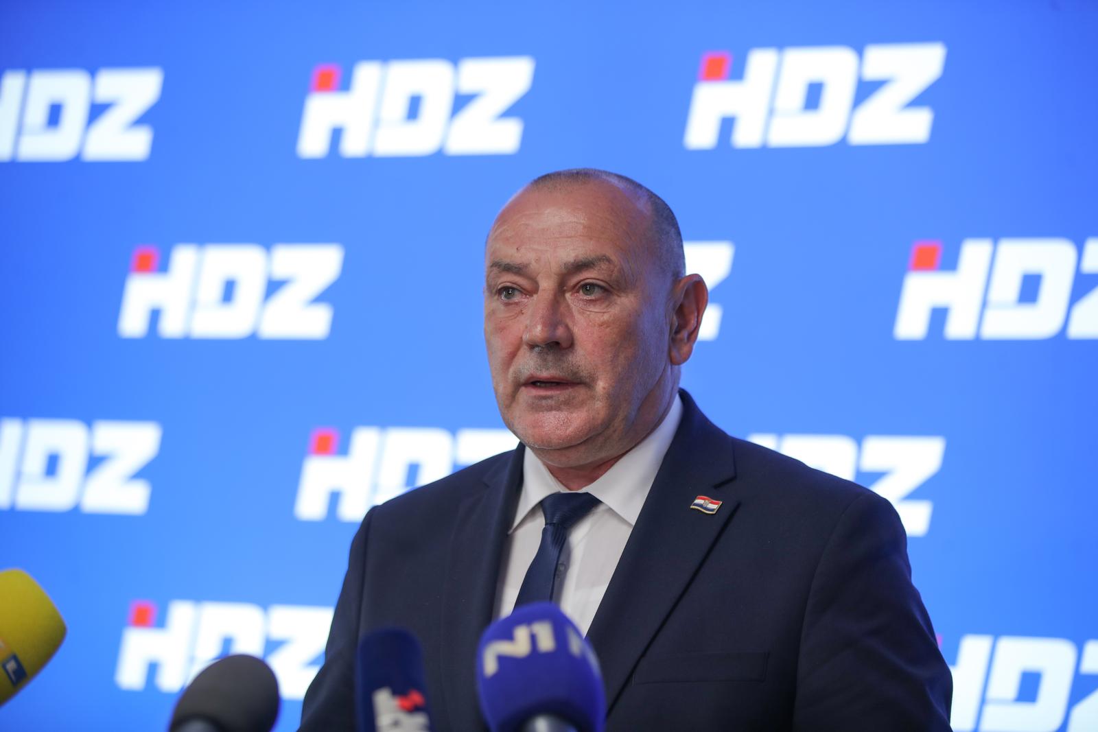 20.05.2024., Zagreb - Nakon odrzane sjednice Šireg predsjednistva Gradske organizacije HDZ-a, izjavu je dao Tomo Medved. Photo: Luka Batelic/PIXSELL