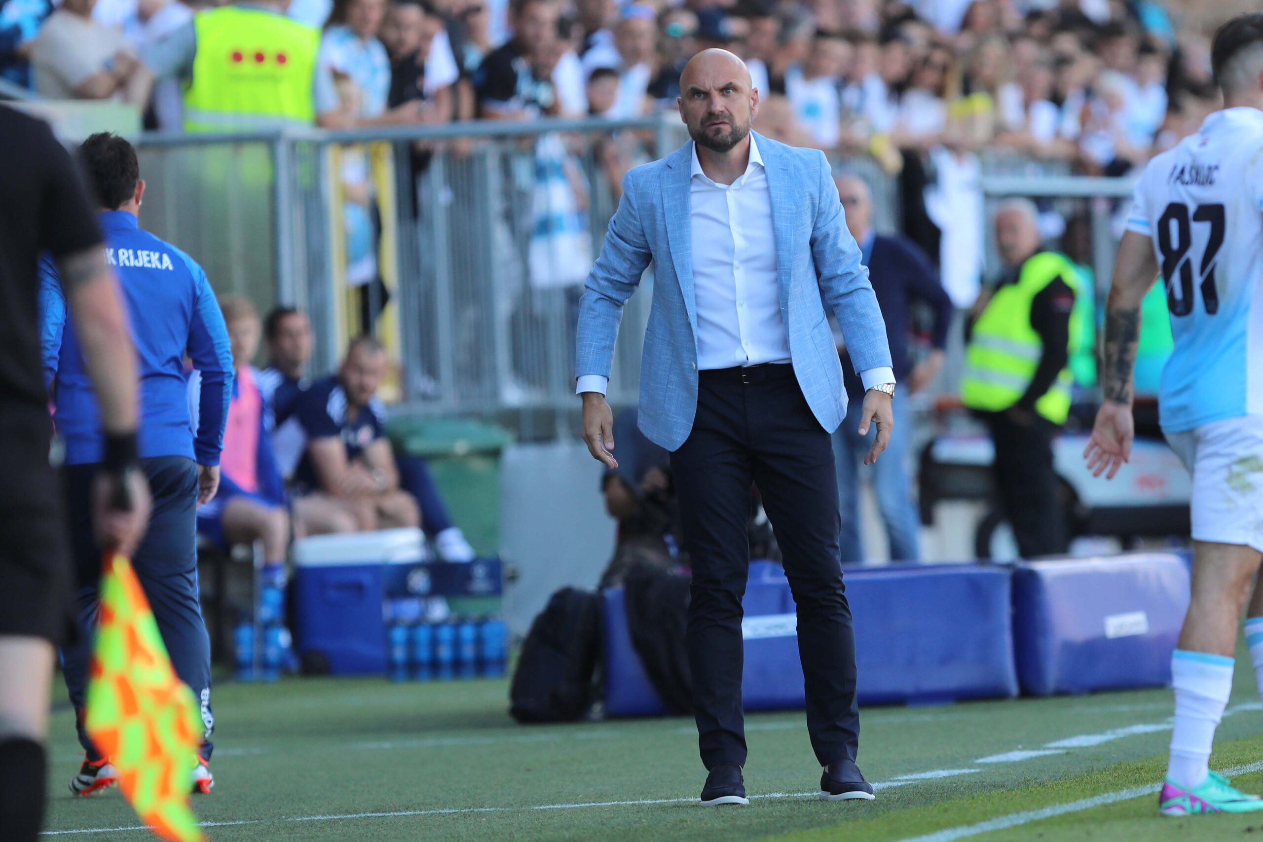 22.05.2024., stadion Rujevica, Rijeka - Uzvratna utakmica finala SuperSport Hrvatskog nogometnog kupa, HNK Rijeka - GNK Dinamo. Trener HNK Rijeka Zeljko Sopic. Photo: Goran Kovacic/PIXSELL