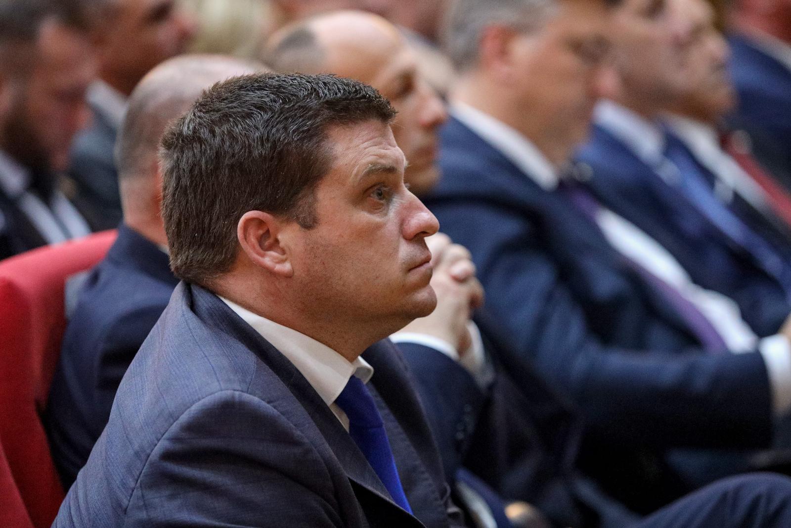 23.05.2024., Gospic - Svecana sjednica Zupanijske skupstine Licko-senjske zupanije na kojoj je nazocio Predsjednik Vlade Republike Hrvatske Andrej Plenkovic Photo: Sime Zelic/PIXSELL