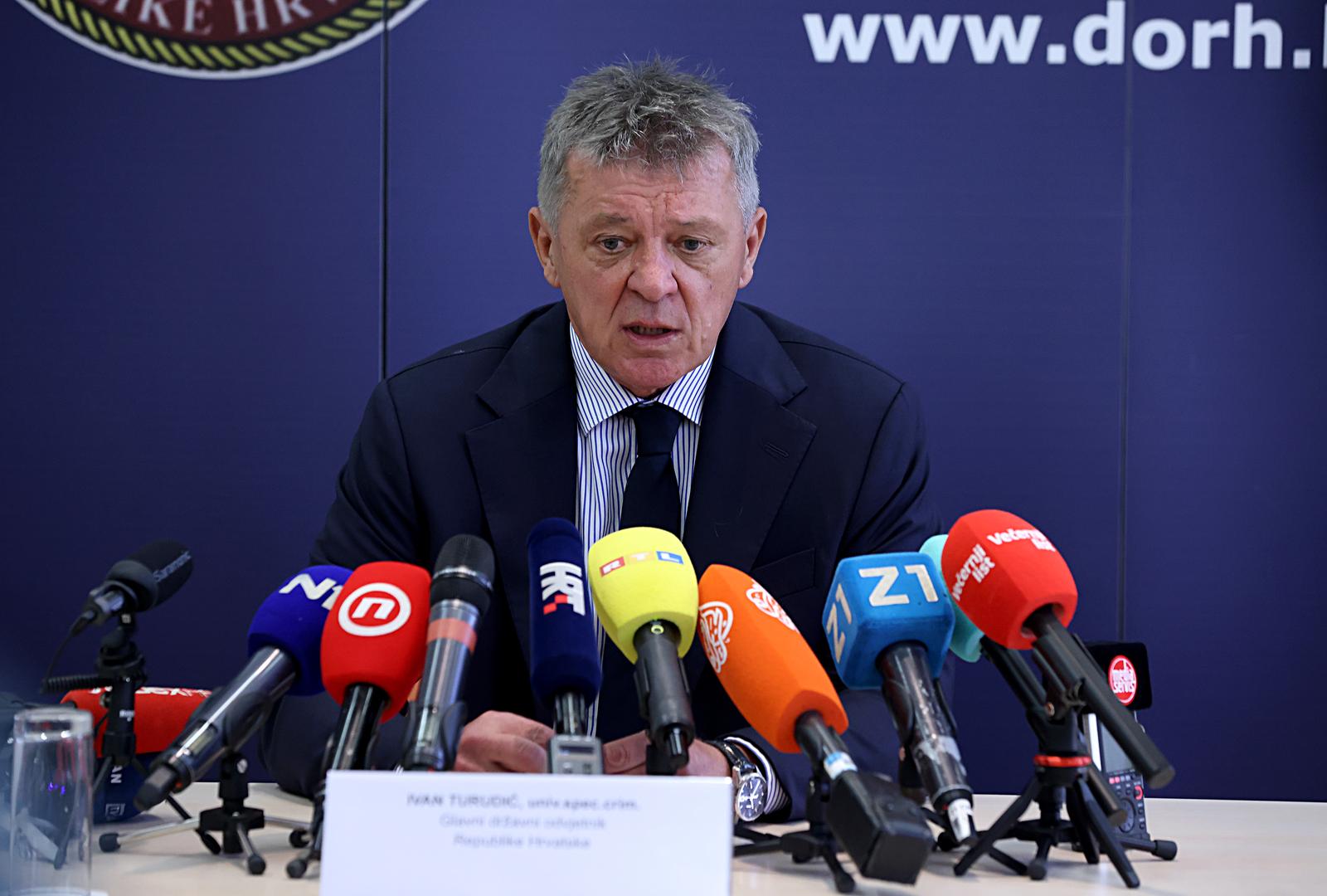 27.05.2024., Zagreb - Ivan Turudic odrzao je konferenciju za medije povodom stupanja na duznost glavnog drzavnog odvjetnika. Photo: Patrik Macek/PIXSELL