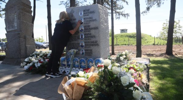 27, April, 2024, Malo Orasje - The annual memorial service for the victims of the mass murder that took place on May 4, 2023 was held in Malo Orasje on Ravni Gaj. Photo: M.M./ATAImages

27, april, 2024, Malo Orasje - Godisnji pomen za zrtve masovnog ubistva koje se dogodilo 4. maja 2023. odrzan je u Malom Orasju na Ravnom Gaju. Photo: M.M./ATAImages Photo: M.M./ATAImages/PIXSELL