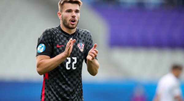 31.05.2021., stadion Ljudski vrt, Maribor, Slovenija - UEFA Europsko U21 prvenstvo, cetvrtfinale, Spanjolska - Hrvatska. Mario Vuskovic Photo: Sanjin Strukic/PIXSELL