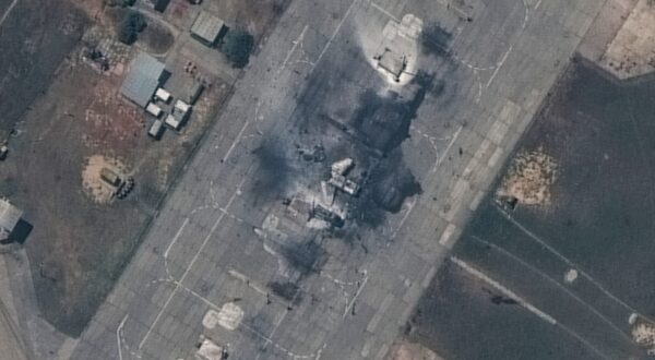 This handout satellite image taken and released by Maxar Technologies on May 16, 2024 shows a destroyed MiG-31 fighter aircraft at Belbek Airbase near Sevastopol, Crimea.,Image: 873726078, License: Rights-managed, Restrictions: RESTRICTED TO EDITORIAL USE - MANDATORY CREDIT "AFP PHOTO/ SATELLITE IMAGE ©2024 MAXAR TECHNOLOGIES" - NO MARKETING NO ADVERTISING CAMPAIGNS - DISTRIBUTED AS A SERVICE TO CLIENTS - THE WATERMARK MAY NOT BE REMOVED/CROPPED, ***
HANDOUT image or SOCIAL MEDIA IMAGE or FILMSTILL for EDITORIAL USE ONLY! * Please note: Fees charged by Profimedia are for the Profimedia's services only, and do not, nor are they intended to, convey to the user any ownership of Copyright or License in the material. Profimedia does not claim any ownership including but not limited to Copyright or License in the attached material. By publishing this material you (the user) expressly agree to indemnify and to hold Profimedia and its directors, shareholders and employees harmless from any loss, claims, damages, demands, expenses (including legal fees), or any causes of action or allegation against Profimedia arising out of or connected in any way with publication of the material. Profimedia does not claim any copyright or license in the attached materials. Any downloading fees charged by Profimedia are for Profimedia's services only. * Handling Fee Only 
***, Model Release: no, Credit line: AFP / AFP / Profimedia