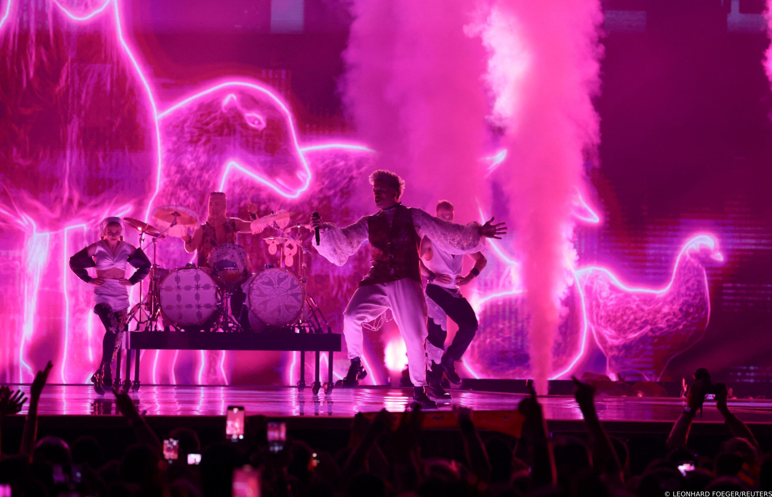 Baby Lasagna representing Croatia performs on stage during the first semi-final of the 2024 Eurovision Song Contest, in Malmo, Sweden, May 7, 2024. REUTERS/Leonhard Foeger Photo: LEONHARD FOEGER/REUTERS