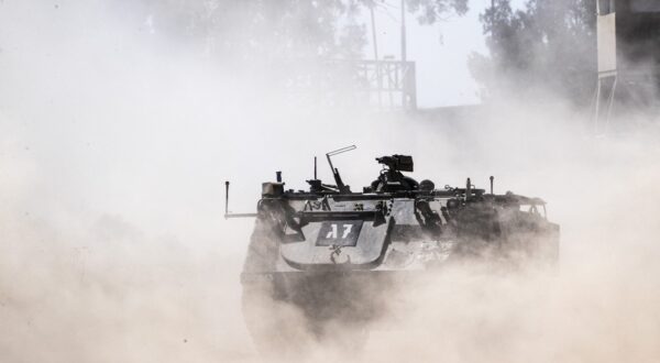 GAZA BORDER - MAY 15: The mobilization of IDF armored units along the Gaza border are seen as the Israeli Defense Forces (IDF) persist with their aerial and ground attacks on Gaza on May 15, 2024. Mostafa Alkharouf / Anadolu/ABACAPRESS.COM,Image: 873242003, License: Rights-managed, Restrictions: , Model Release: no, Credit line: AA/ABACA / Abaca Press / Profimedia