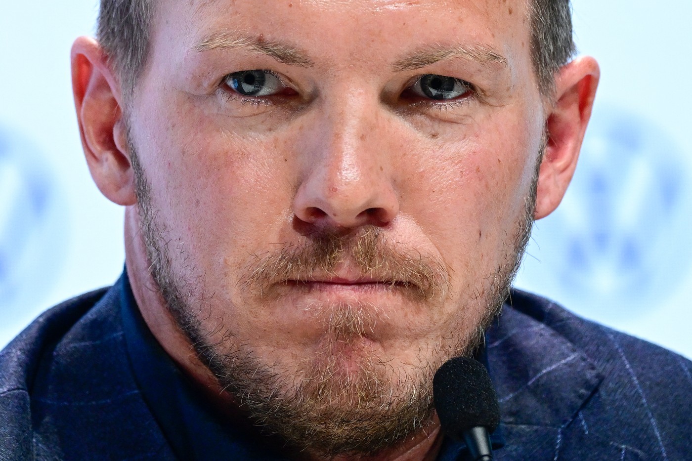 Germany's head coach Julian Nagelsmann addresses a press conference in Berlin on May 16, 2024, where he announced the German squad for the upcoming UEFA EURO 2024 European Championship.,Image: 873521457, License: Rights-managed, Restrictions: , Model Release: no, Credit line: JOHN MACDOUGALL / AFP / Profimedia