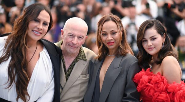 Karla Sofia Gascon, Jacques Audiard, Zoe Saldana and Selena Gomez attending the Emilia Perez Photocall as part of the 77th Cannes International Film Festival in Cannes, France on May 19, 2024.,Image: 874467732, License: Rights-managed, Restrictions: , Model Release: no, Credit line: Marechal Aurore/ABACA / Abaca Press / Profimedia