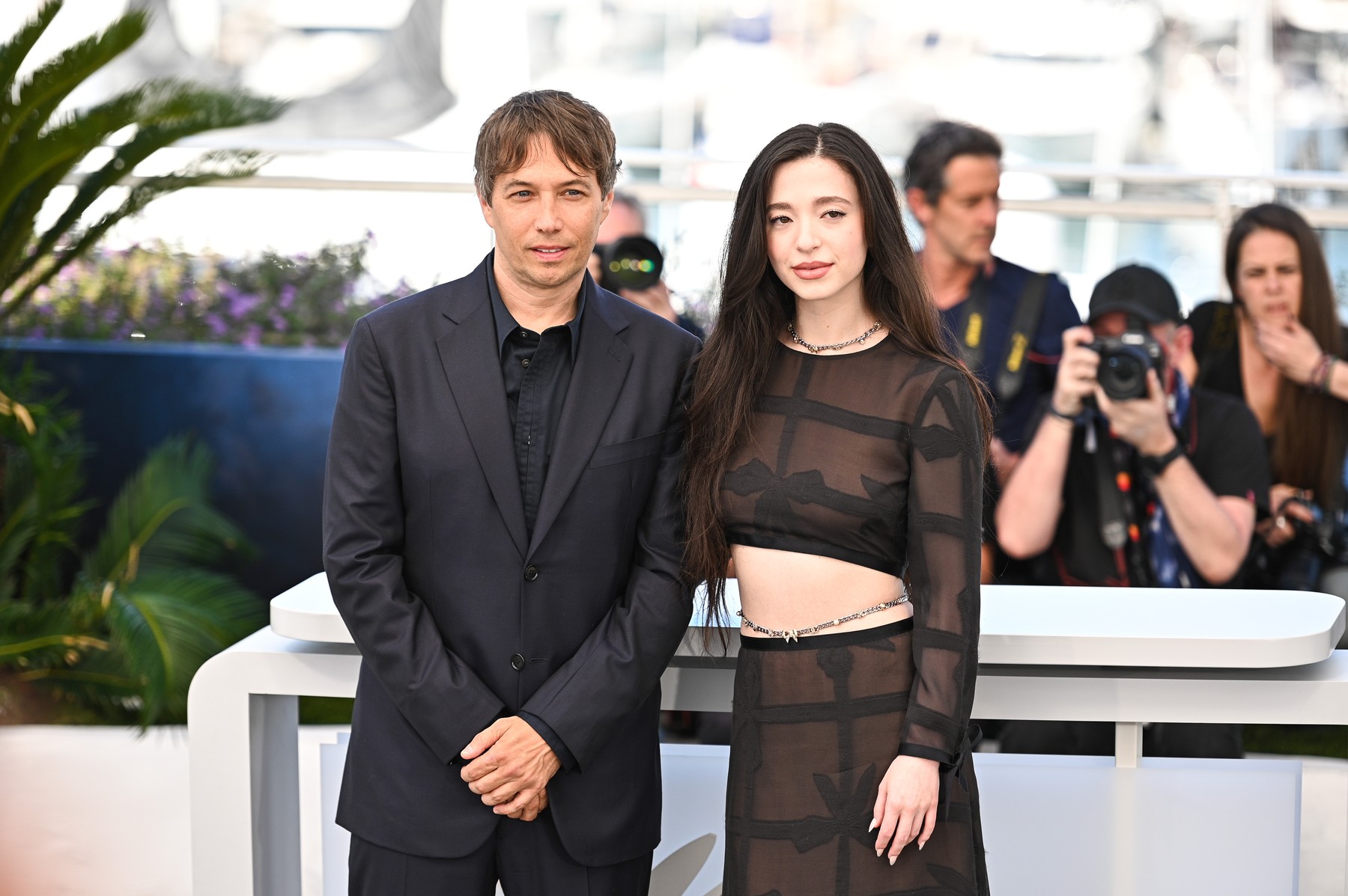 Sean Baker and Mikey Madison attend the "Anora" Photocall at the 77th annual Cannes Film Festival at Palais des Festivals on May 22, 2024 in Cannes, France.,Image: 875402482, License: Rights-managed, Restrictions: *** World Rights ***, Model Release: no, Credit line: LiveMedia / ddp USA / Profimedia