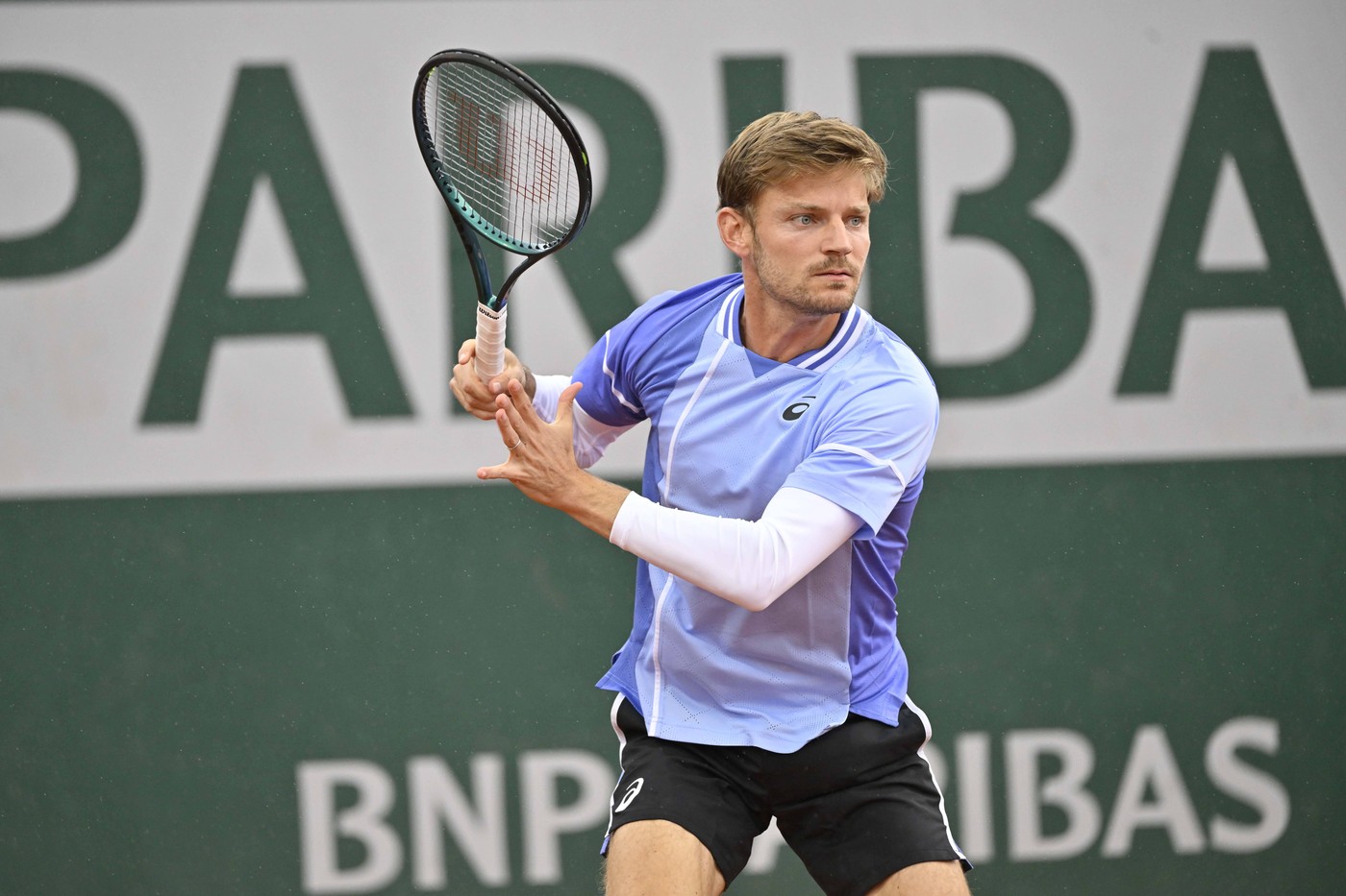 Tennis : Roland Garros 2024 - David Goffin - Belgique Tennis : Roland Garros 2024 - France - 29/05/2024 ChrysleneCaillaud/Panoramic,Image: 877357662, License: Rights-managed, Restrictions: PUBLICATIONxNOTxINxFRAxBEL, Credit images as "Profimedia/ IMAGO", Model Release: no, Credit line: Chryslene Caillaud / Panoramic / imago sportfotodienst / Profimedia