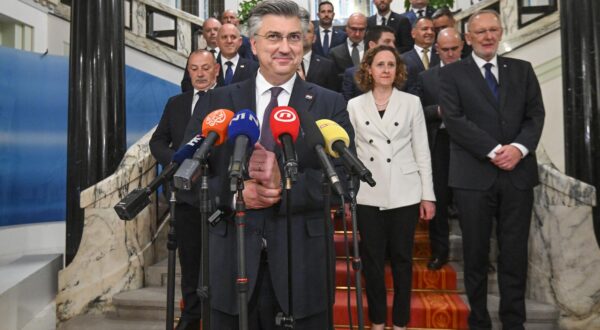 17.5.2024., Zagreb - Andrej Plenkovic dao je izjavu za medije namon formiranja vlade. Photo: Neva Zganec/PIXSELL