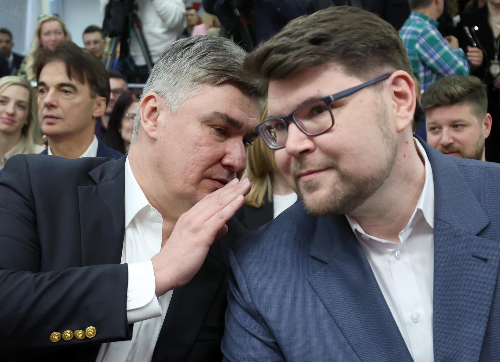 16.03.2024., Zagreb - U sredisnjici SDP-a odrzana je sjednica Glavnog odbora SDP-a na kojoj su se obratili Predja Grbin i predsjednik Zoran Milanovic. Photo: Sanjin Strukic/PIXSELL