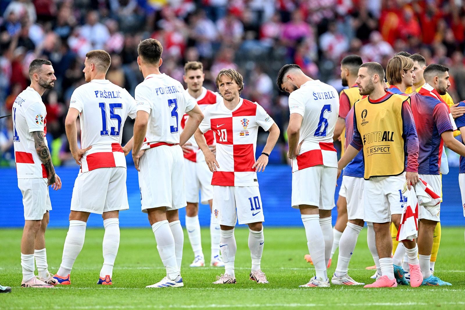 15.06.2024., Olimpijski stadion, Berlin, Njemacka - Europsko prvenstvo 2024., skupina B, 1. kolo, Spanjolska - Hrvatska. Luka Modric Photo: Marko Lukunic/PIXSELL