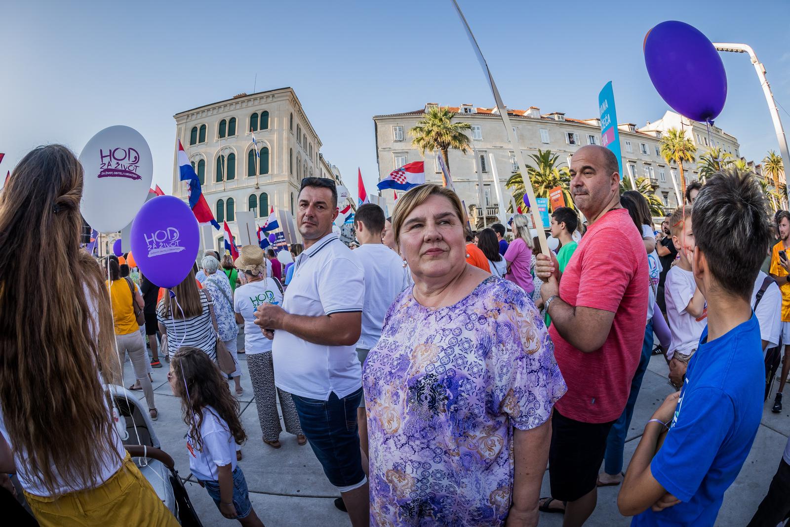 16.06.2024., Split - U Split je organiziran 12. Hod za zivot. Zeljka Markic Photo: Zvonimir Barisin/PIXSELL