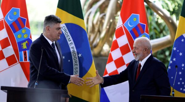 Hrvatski predsjednik Zoran Milanović i brazilski predsjednik Luiz Inacio Lula da Silva