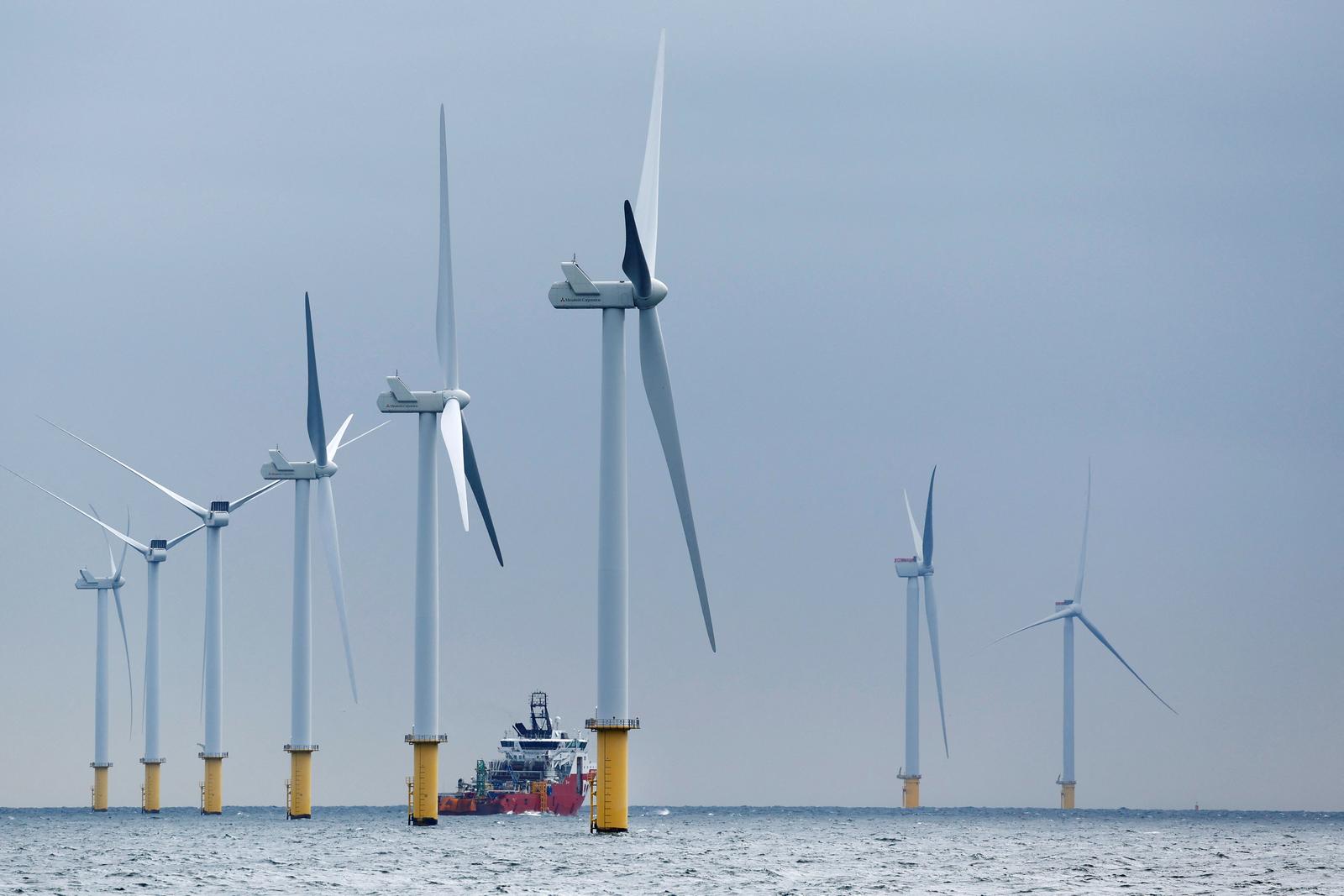 The first subsidy-free wind farm in the world, the Hollandse Kust Zuid with 139 wind turbines, is seen at sea near Ijmuiden, Netherlands, September 25, 2023. REUTERS/Piroschka van de Wouw Photo: Piroschka van de Wouw/REUTERS