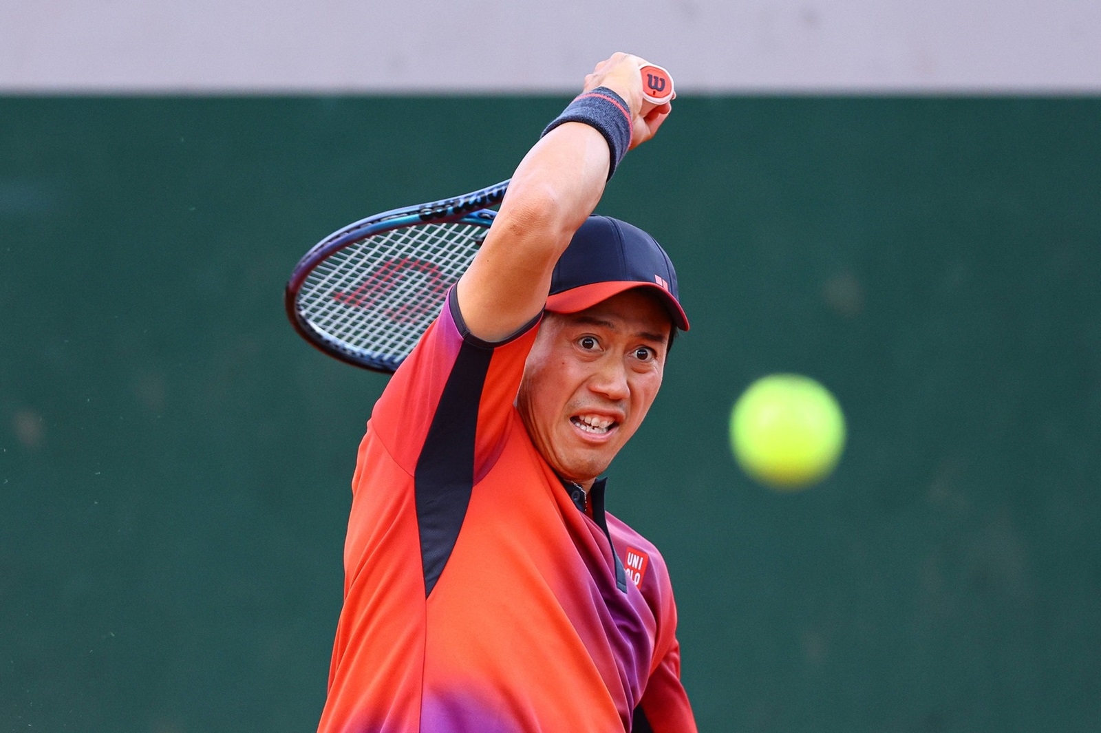 2024.05.30 Paryz Tenis French Open Roland Garros 2024 Ben Shelton - Kei Nishikori N/Z Kei Nishikori Foto / PressFocus 2024.05.30 Paris Tennis French Open Roland Garros 2024 Ben Shelton - Kei Nishikori Kei Nishikori Photo / PressFocus / NEWSPIX.PL --- Newspix.pl 20240530_PF_PA619,Image: 877824398, License: Rights-managed, Restrictions: PUBLICATIONxNOTxINxPOL, Credit images as "Profimedia/ IMAGO", Model Release: no, Credit line: Pawel Andrachiewicz / imago sportfotodienst / Profimedia