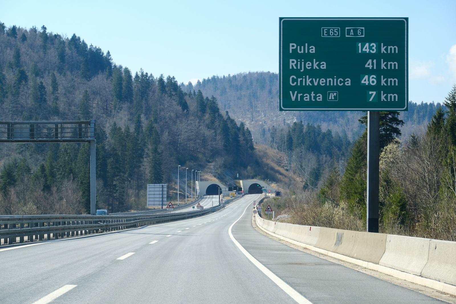 21.03.2020., Zagreb - Potpuno prazna autocesta Zagreb - Rijeka. Photo: Tomislav Miletic/PIXSELL