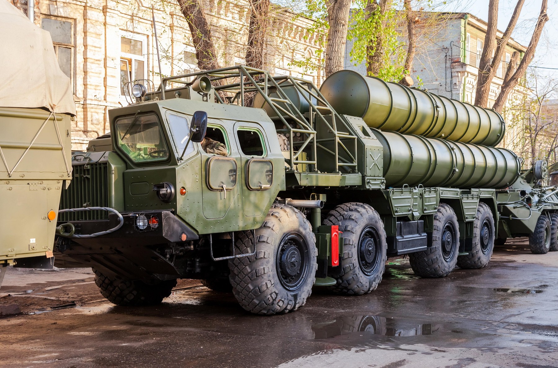 SAMARA, RUSSIA - APRIL 10, 2014: Anti-aircraft missile system (SAM) S-300,Image: 250018848, License: Rights-managed, Restrictions: , Model Release: no, Credit line: Alexander Blinov / Alamy / Alamy / Profimedia