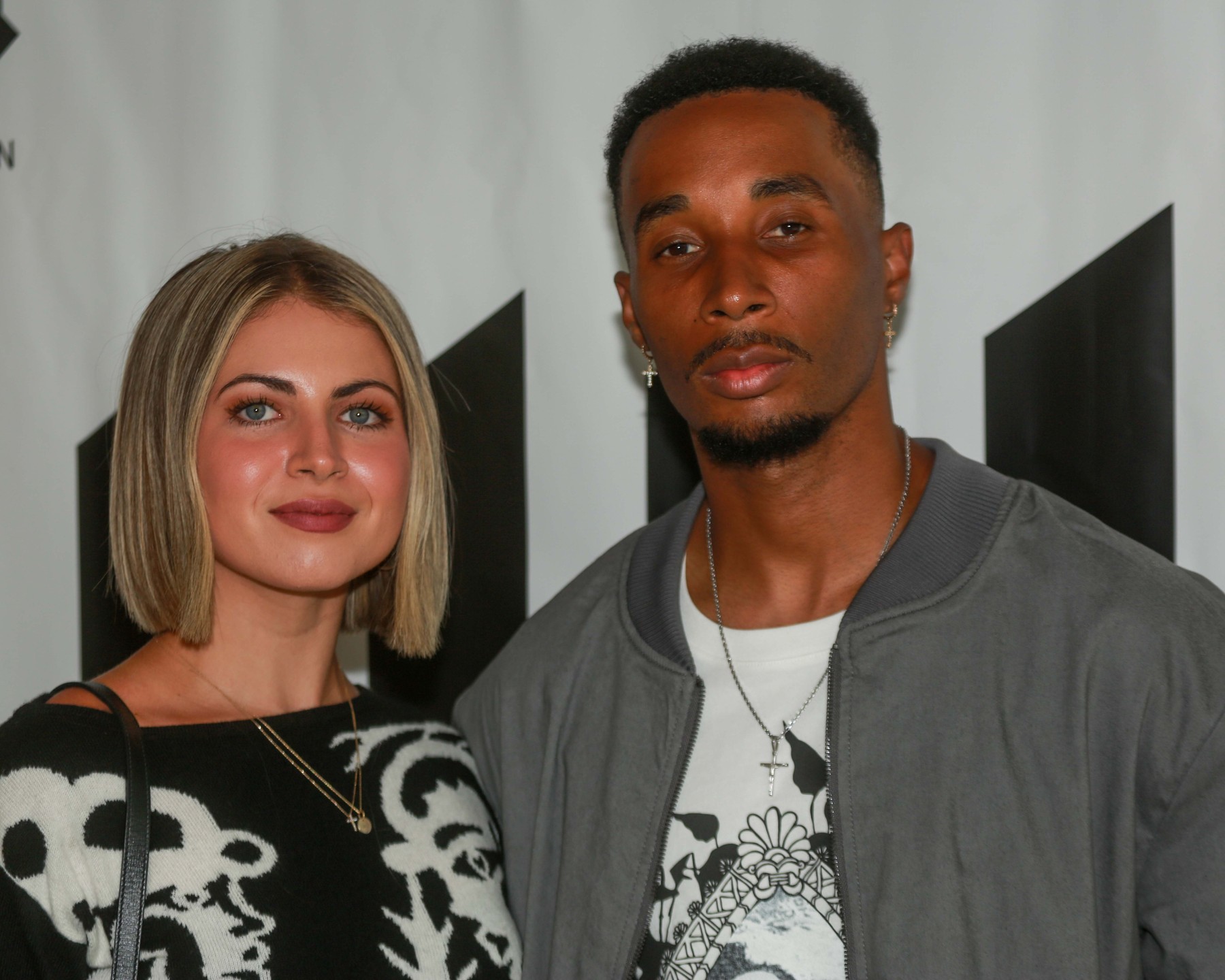 August 17, 2023, LOS ANGELES, CALIFORNIA, USA: MIRANDA DERRICK and JAMES DERRICK arrives on the black carpet for the grand opening for Unknown Union luxury fashion clothing brand at the Beverly Center in Los Angeles, California on August 17, 2023.,Image: 798292528, License: Rights-managed, Restrictions: , Model Release: no, Credit line: Clutch Pockets Wambli / Zuma Press / Profimedia