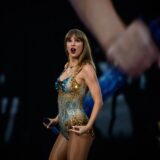 US singer and songwriter Taylor Swift performs on stage at the Groupama Stadium as part of The Eras Tour, in Decines-Charpieu, eastern France, on June 2, 2024.,Image: 878391484, License: Rights-managed, Restrictions: -- IMAGE RESTRICTED TO EDITORIAL USE - STRICTLY NO COMMERCIAL USE --, Model Release: no, Credit line: JEFF PACHOUD / AFP / Profimedia